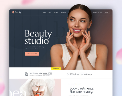 Landing page chăm sóc và làm đẹp