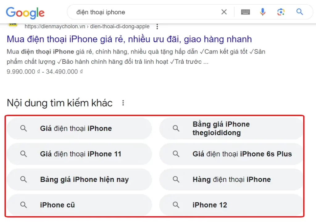 Google Related Searches