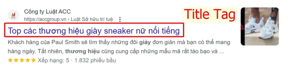 Sử dụng LSI Keywords trong Title Tags