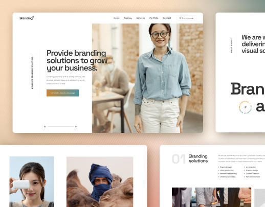 Landing page cho dịch vụ Agency