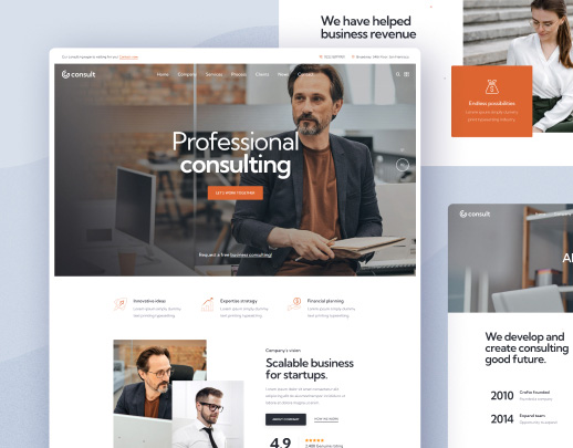 Landing page cho dịch vụ tư vấn