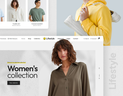 Landing page cho dịch vụ thời trang