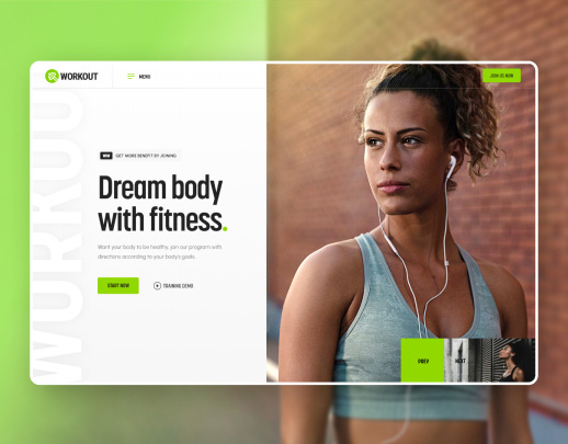 Landing page cho Gym