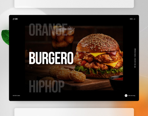 Landing page cho dịch vụ thức ăn nhanh