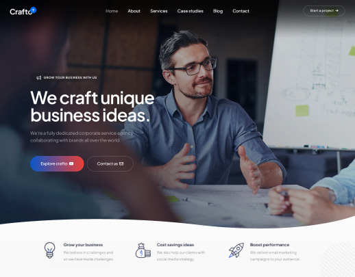 Landing page cho dịch vụ doanh nghiệp it