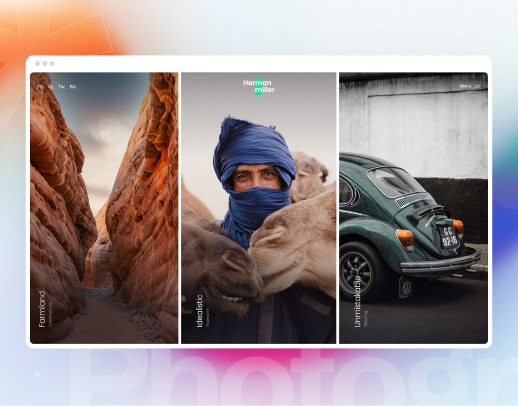 Landing page cho photography