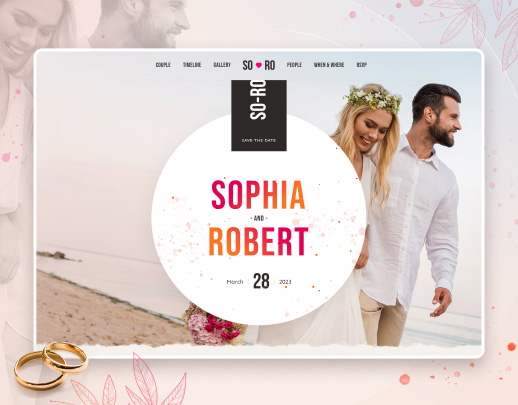 Landing page cho dịch vụ đám cưới