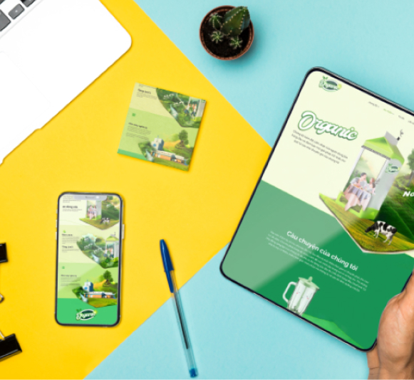 Website sáng tạo Organic Farm Brand