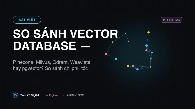 SO SÁNH VECTOR DATABASE — Pinecone vs Milvus vs Qdrant vs Weaviate vs pgvector