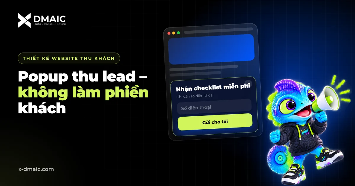 Popup thu lead – không làm phiền khách