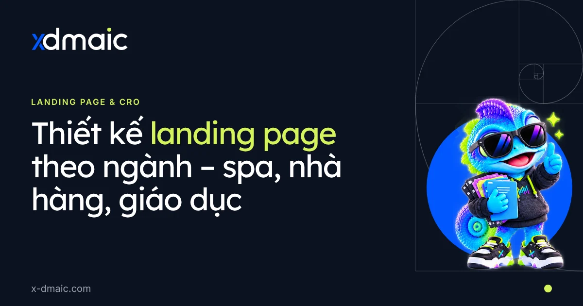 Thiết kế landing page theo ngành – spa, nhà hàng, giáo dục
